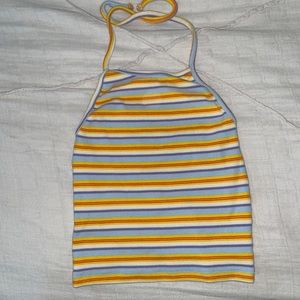 Colourful Brandy Halter Tank Top